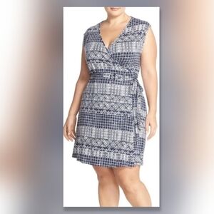 Charmaine' Print Strappy Wrap Dress